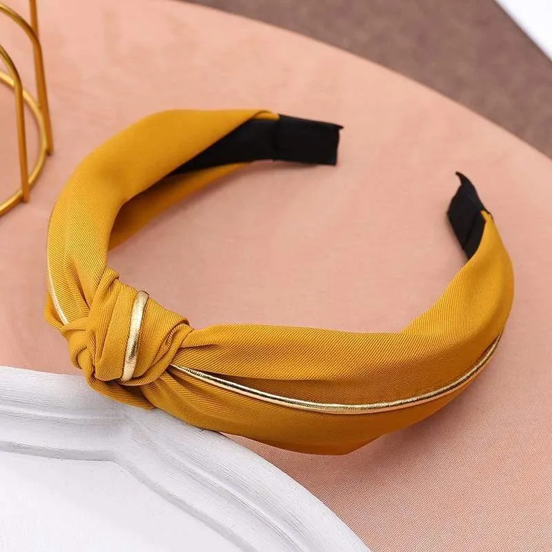 Stirnband Knoten Haarband Für Frauen Einfache Baumwolle Stoff Kreuz Perle Mädchen Haarband Haar Zubehör DSFG05