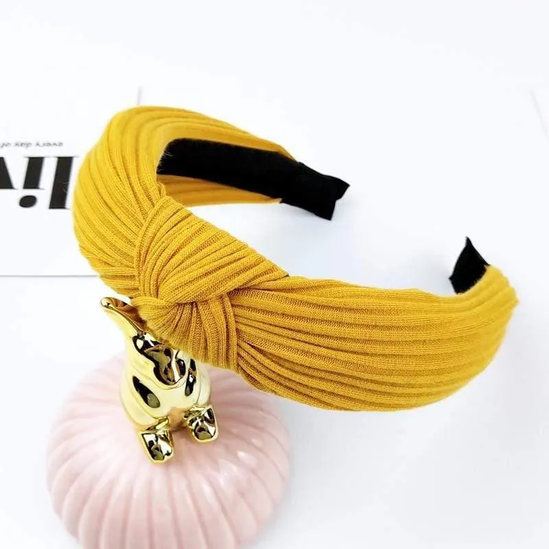 Stirnband Knoten Haarband Für Frauen Einfache Baumwolle Stoff Kreuz Perle Mädchen Haarband Haar Zubehör DSFG05