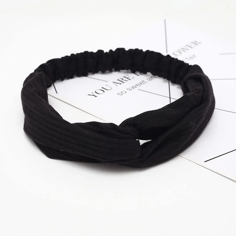 Frauen Sommer Herbst Wildleder Stirnband Vintage Kreuzknoten Elastische Haarbänder Weiche feste Mädchen Haarband Haarschmuck