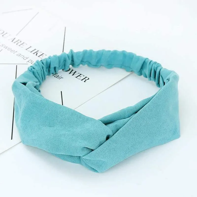 Frauen Sommer Herbst Wildleder Stirnband Vintage Kreuzknoten Elastische Haarbänder Weiche feste Mädchen Haarband Haarschmuck