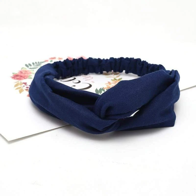 Frauen Sommer Herbst Wildleder Stirnband Vintage Kreuzknoten Elastische Haarbänder Weiche feste Mädchen Haarband Haarschmuck