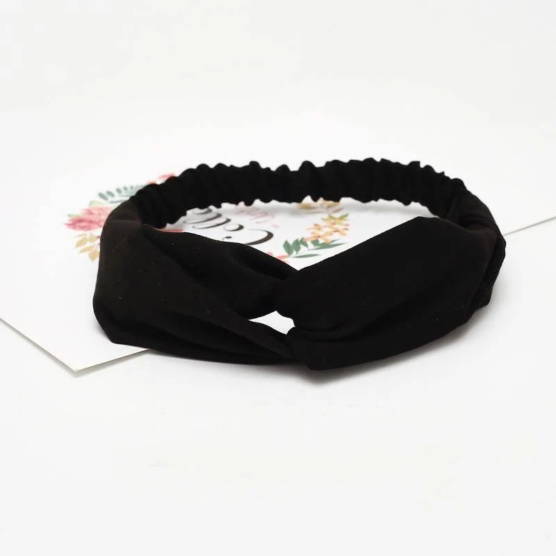 Frauen Sommer Herbst Wildleder Stirnband Vintage Kreuzknoten Elastische Haarbänder Weiche feste Mädchen Haarband Haarschmuck