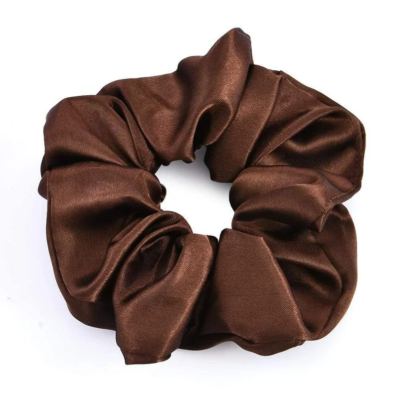 Frauen Satin Seide Haargummi Elastische Scrunchies Pferdeschwanz Halter Haar Seil Ringe Neue Weihnachten Haar Zubehör