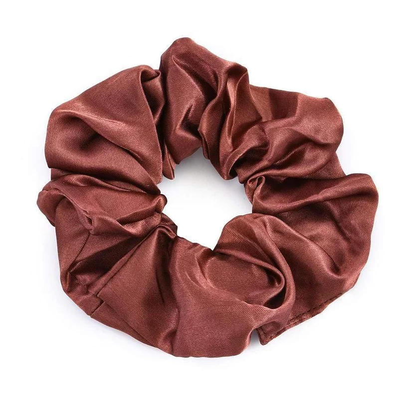 Frauen Satin Seide Haargummi Elastische Scrunchies Pferdeschwanz Halter Haar Seil Ringe Neue Weihnachten Haar Zubehör