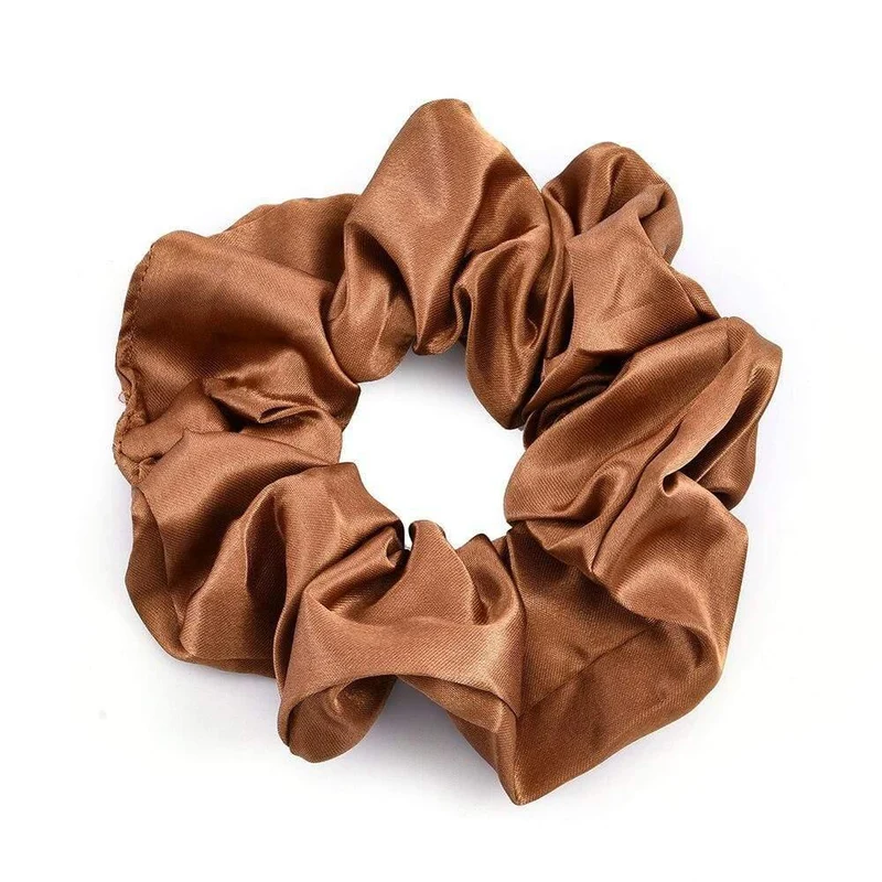 Frauen Satin Seide Haargummi Elastische Scrunchies Pferdeschwanz Halter Haar Seil Ringe Neue Weihnachten Haar Zubehör