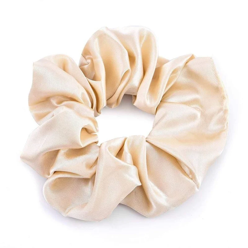 Frauen Satin Seide Haargummi Elastische Scrunchies Pferdeschwanz Halter Haar Seil Ringe Neue Weihnachten Haar Zubehör