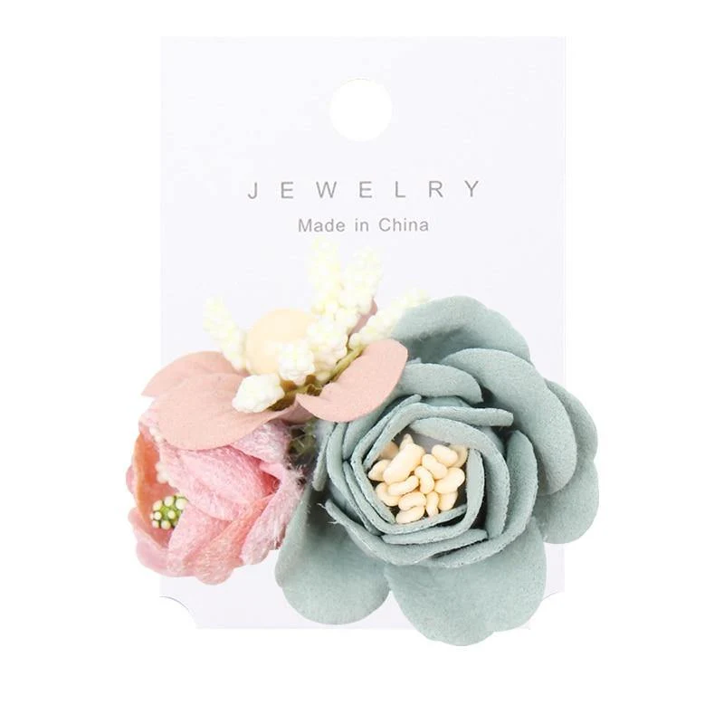 Mode künstliche Blume Haarspangen für Frauen Mädchen Hochzeitsfeier Haarspangen handgefertigte Haarschmuck