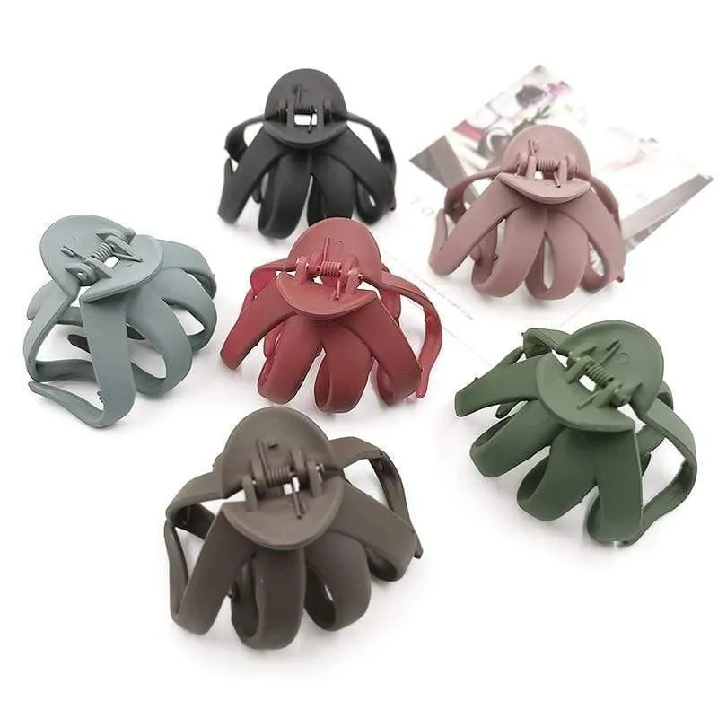 Mattierte bunte Haarnadeln Bonbon Farbe Haarspange Glänzende Krabben Haar Krallen für Frauen Mädchen Haar Styling Tools Zubehör
