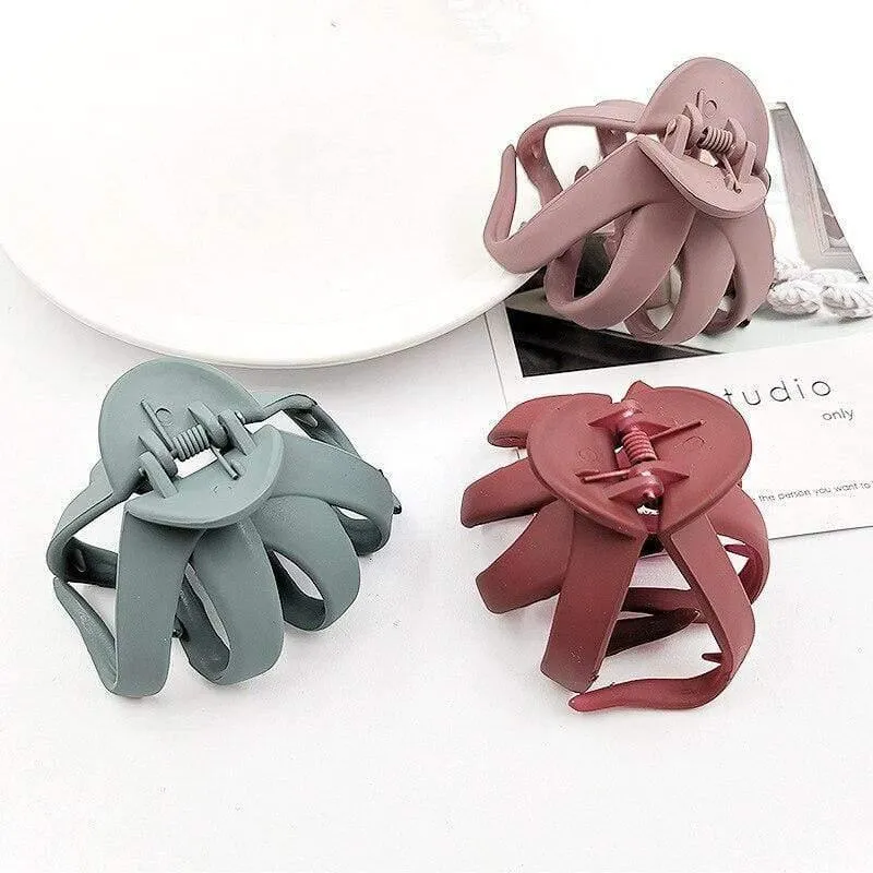 Mattierte bunte Haarnadeln Bonbon Farbe Haarspange Glänzende Krabben Haar Krallen für Frauen Mädchen Haar Styling Tools Zubehör
