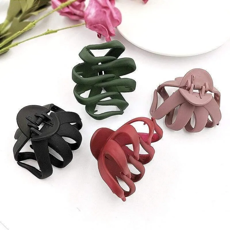 Mattierte bunte Haarnadeln Bonbon Farbe Haarspange Glänzende Krabben Haar Krallen für Frauen Mädchen Haar Styling Tools Zubehör