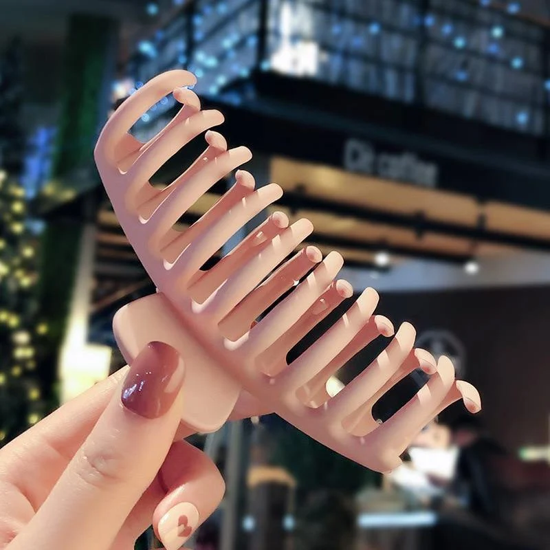 1Pc Korean Solid Big Hair Claws Elegante gefrostete Acryl-Haarspangen Haarnadeln Haarspange Kopfbedeckung für Frauen Mädchen Haarschmuck
