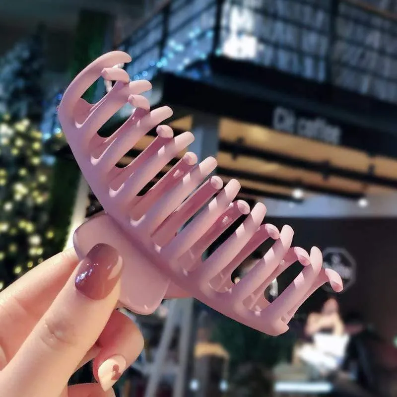 1Pc Korean Solid Big Hair Claws Elegante gefrostete Acryl-Haarspangen Haarnadeln Haarspange Kopfbedeckung für Frauen Mädchen Haarschmuck