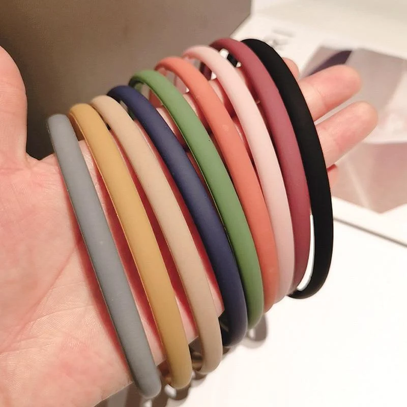 1PCs Candy Farbe Stirnband Kopf Schnalle Breiten Abschnitt Stirnband Kunststoff Zähne Haarband Hoop Frauen Mädchen Haar Zubehör headwear