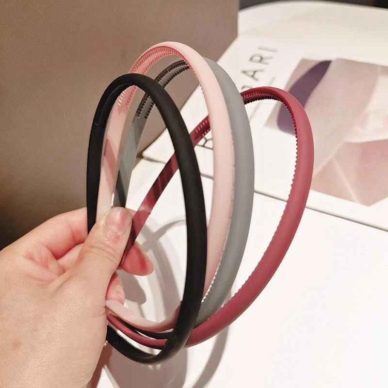 1PCs Candy Farbe Stirnband Kopf Schnalle Breiten Abschnitt Stirnband Kunststoff Zähne Haarband Hoop Frauen Mädchen Haar Zubehör headwear
