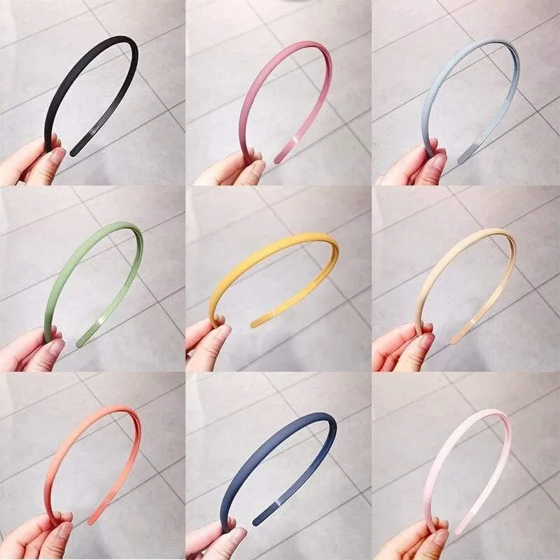 1PCs Candy Farbe Stirnband Kopf Schnalle Breiten Abschnitt Stirnband Kunststoff Zähne Haarband Hoop Frauen Mädchen Haar Zubehör headwear