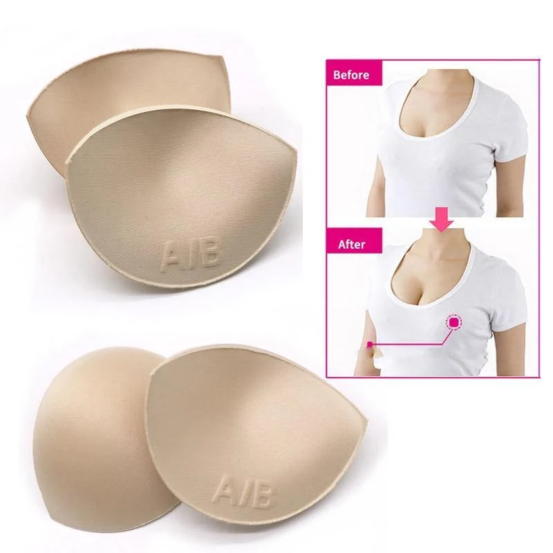 2 Stück 1 Paar Schwammeinsätze im BH Gepolstert für Badeanzug Brust Push Up Fill Büstenhalter Brust Patch Pads Frauen Intimates Zubehör