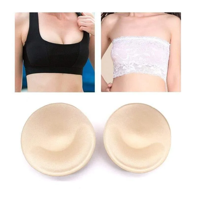 2 Stück 1 Paar Schwammeinsätze im BH Gepolstert für Badeanzug Brust Push Up Fill Büstenhalter Brust Patch Pads Frauen Intimates Zubehör