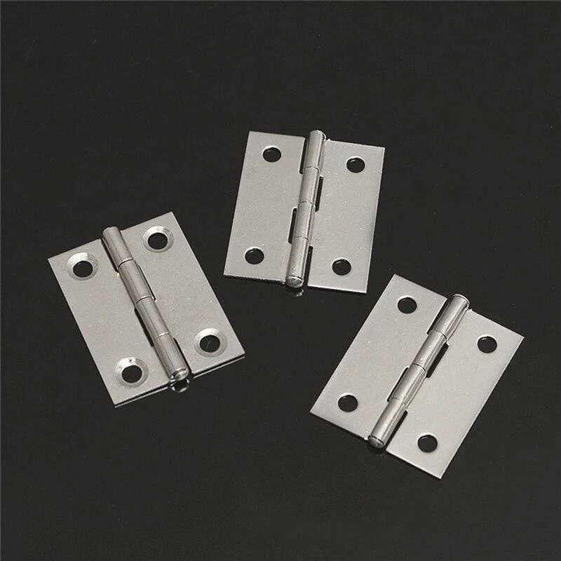 Langlebige 10-teilige Edelstahl-Stoßscharniere für Schrank- und Schubladentüren, 1.5 cm Länge, weit verbreitet für Türmöbel