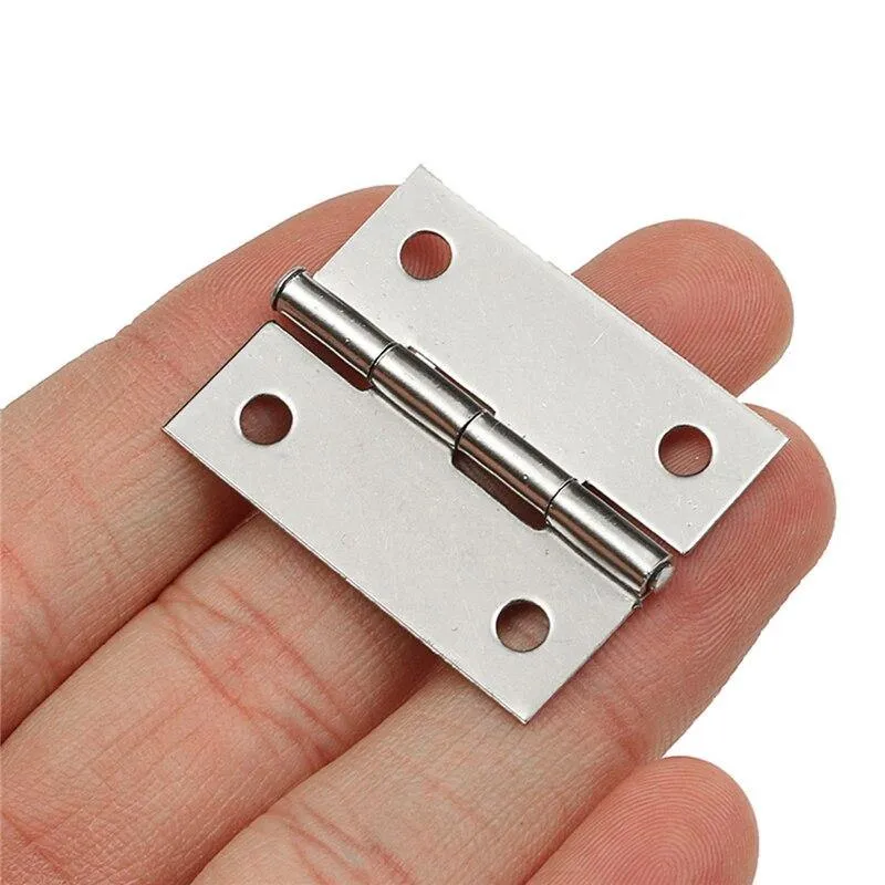 Langlebige 10-teilige Edelstahl-Stoßscharniere für Schrank- und Schubladentüren, 1.5 cm Länge, weit verbreitet für Türmöbel