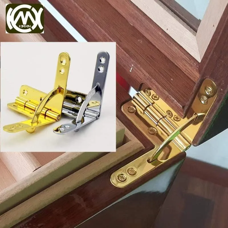 10pc 43 * 50mm * 90Deg Support Eisen Schmuckschatulle Scharnier Federscharnier Für Sammelkoffer Hochfeste Packbox Scharniere W-033
