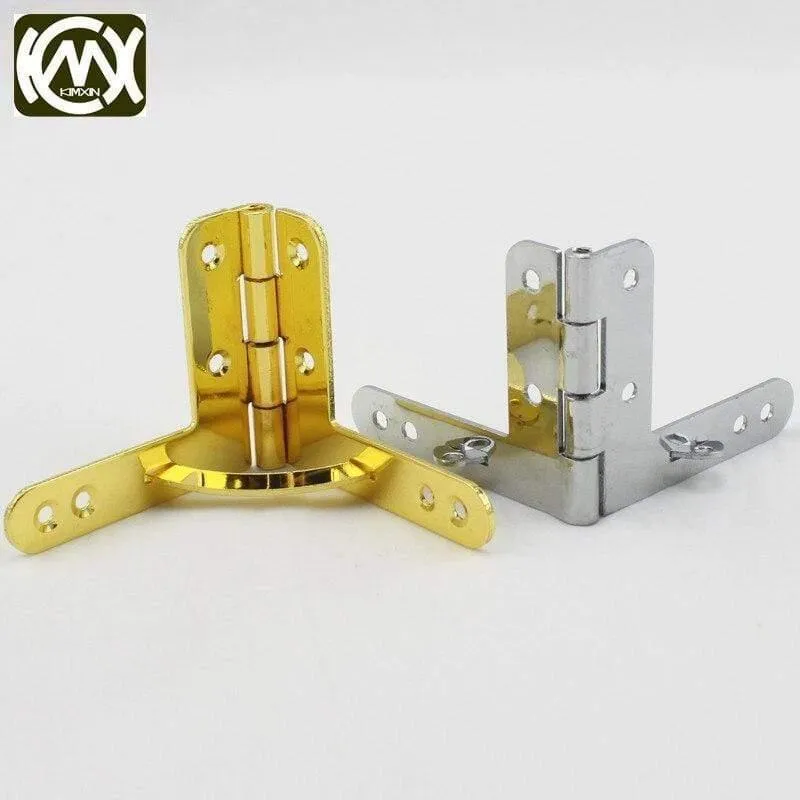 10pc 43 * 50mm * 90Deg Support Eisen Schmuckschatulle Scharnier Federscharnier Für Sammelkoffer Hochfeste Packbox Scharniere W-033