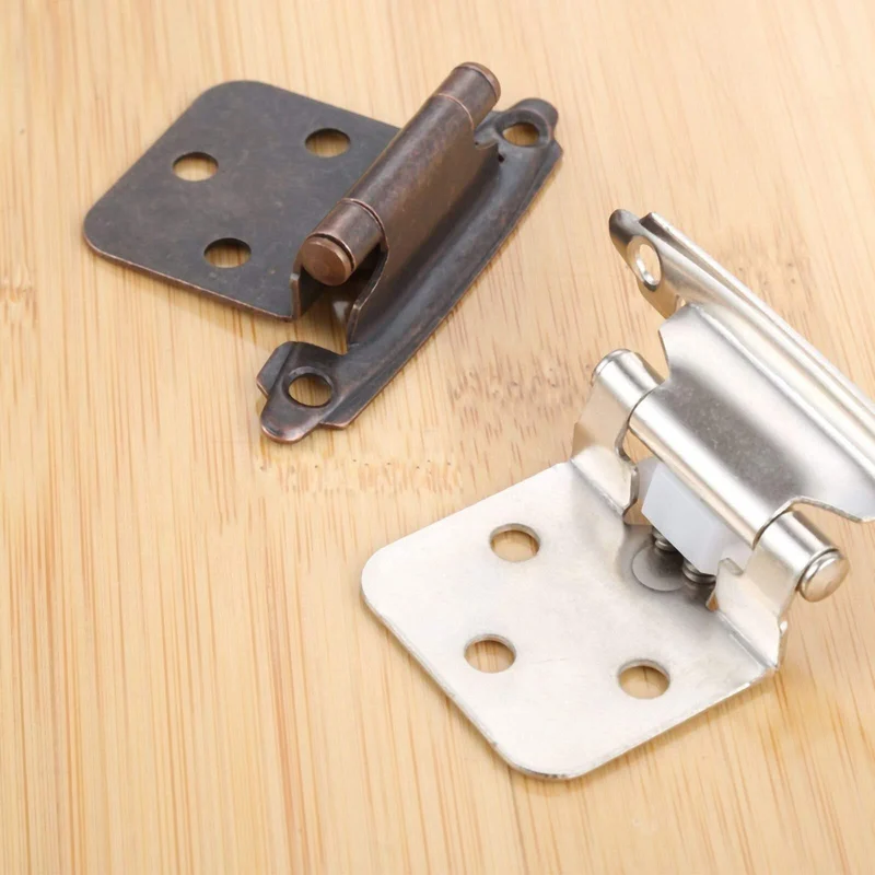 2Pcs Overlay Cabinet Scharniere Selbstschließende Schranktür Scharnier Küchenschrank Flush Scharnier Antike Möbel Hardware 71 * 38 * 35mm