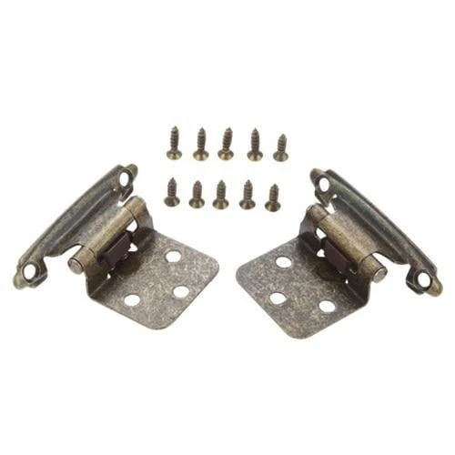 2Pcs Overlay Cabinet Scharniere Selbstschließende Schranktür Scharnier Küchenschrank Flush Scharnier Antike Möbel Hardware 71 * 38 * 35mm