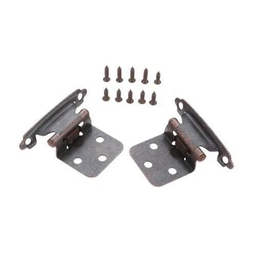 2Pcs Overlay Cabinet Scharniere Selbstschließende Schranktür Scharnier Küchenschrank Flush Scharnier Antike Möbel Hardware 71 * 38 * 35mm