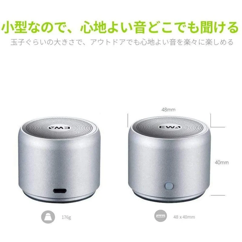 EWA A106Pro Wireless Bafle Bluetooth-Lautsprecher Graphen Doppelsträngige Membran Custom Bass Radiator IP67 Wasserdichtes Reiseetui