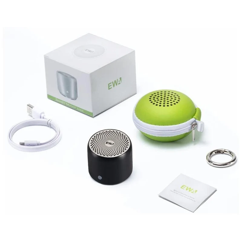 EWA A106Pro Wireless Bafle Bluetooth-Lautsprecher Graphen Doppelsträngige Membran Custom Bass Radiator IP67 Wasserdichtes Reiseetui