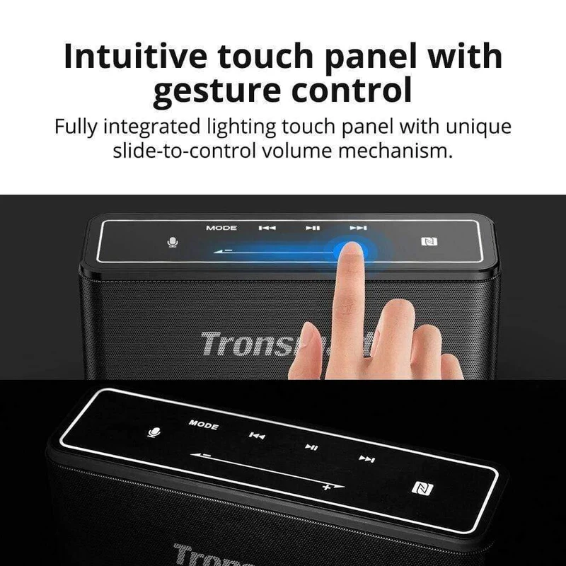 Tronsmart Mega Bluetooth 5.0 Lautsprecher Tragbarer Lautsprecher 40 W Spalten Touch Control Soundbar-Unterstützung Sprachassistent, NFC, TWS, MicroSD