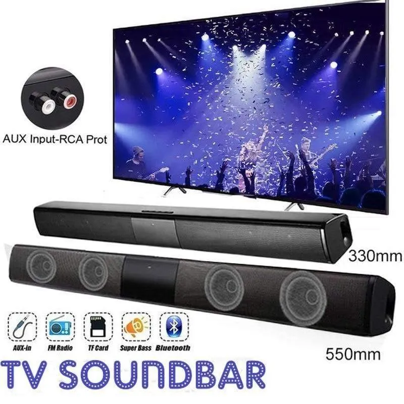 Heimkino HIFI Tragbare drahtlose Bluetooth-Lautsprecher Spalte Stereo Bass Sound Bar FM Radio USB Subwoofer für Computer TV Telefon