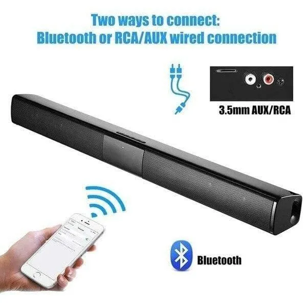 Heimkino HIFI Tragbare drahtlose Bluetooth-Lautsprecher Spalte Stereo Bass Sound Bar FM Radio USB Subwoofer für Computer TV Telefon