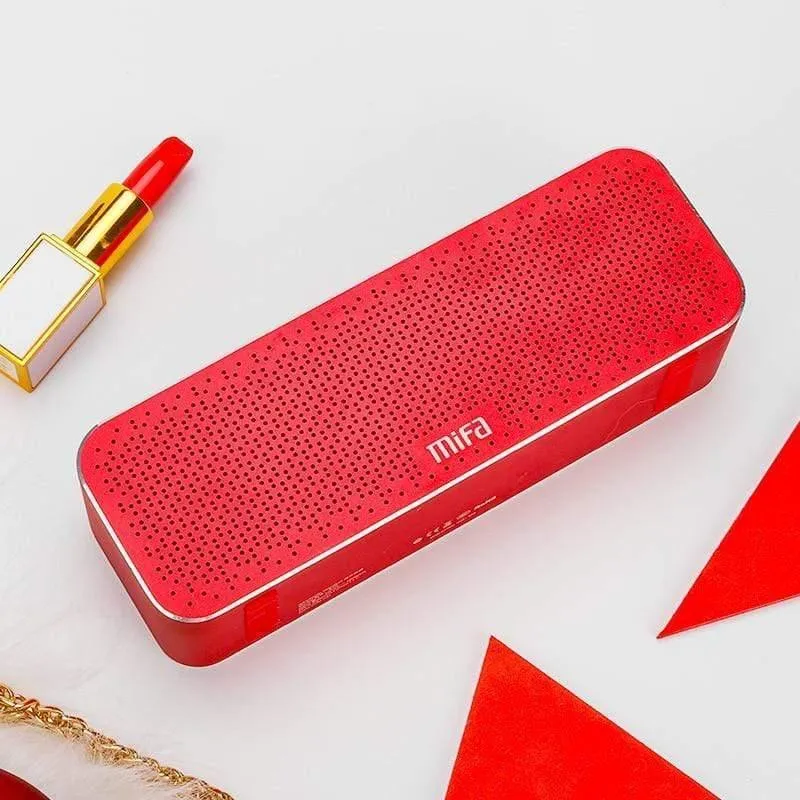 MIFA Tragbarer Bluetooth-Lautsprecher, kabelloser Stereo-Sound, Boombox-Lautsprecher mit Mikrofon, unterstützt TF, AUX, TWS