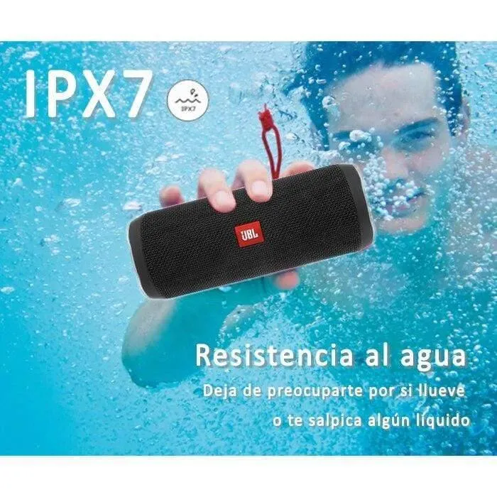JBL Flip 4 Leistungsstarker Bluetooth-Lautsprecher Mini Portable Wireless Wasserdichter BT-Lautsprecher mit Bass- und Stereomusik Perfect Travel