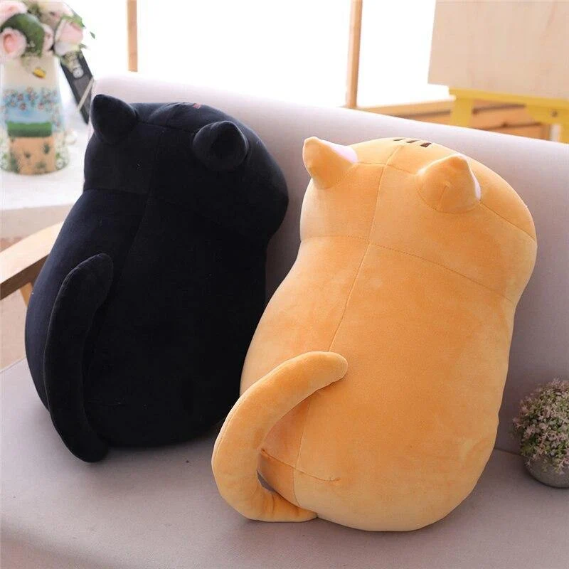 Reizende Nette Gefüllte Weiche Katze Plüsch Kissen Kissen Kawaii Katze Weiche Plüsch Spielzeug Kinder Kinder Geburtstag Geschenk Dropshipping