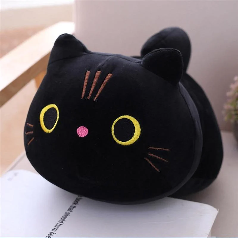 Reizende Nette Gefüllte Weiche Katze Plüsch Kissen Kissen Kawaii Katze Weiche Plüsch Spielzeug Kinder Kinder Geburtstag Geschenk Dropshipping