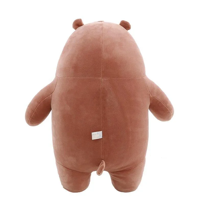Anime Cartoon Die drei nackten Bären Sehr weiche Plüschpuppe Niedlicher stehender Panda Eisbär Teddy Gefüllte Spielzeugdekoration Geschenke