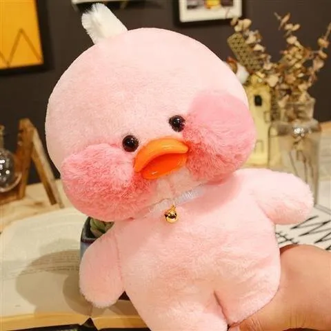 30CM Rosa LaLafanfan Kawaii Cafe Mimi Gelbe Ente Plüsch Spielzeug Nette Gefüllte Puppe Weiche Tier Puppen Kinder Spielzeug Geburtstag geschenk Für Mädchen