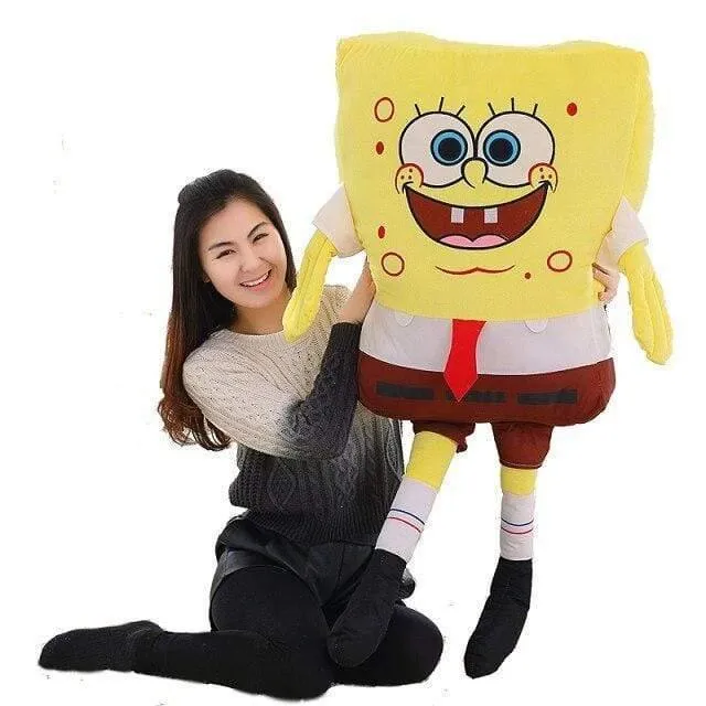 40-100 cm Riesen süßes Babyspielzeug Spongebob Patrick Star Plüschtiere Cartoon weiches Tierkissen Anime Puppe Kinder Kinder Geburtstagsgeschenk