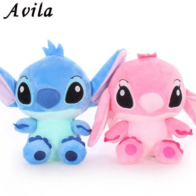 2 Teile/los Kawaii Stich Plüsch Puppe Spielzeug Anime Lilo Und Stitch 20CM Stich Plüsch Spielzeug Für Kinder Geburtstag Geschenk