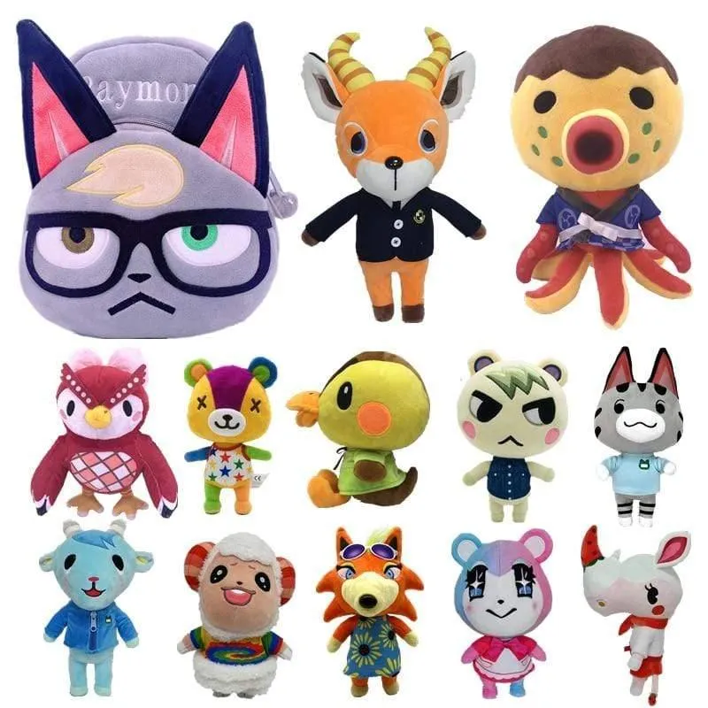 20 cm 28 cm Animal Crossing Plüschtier Cartoon Raymond Gratis Give Away 1 Stück Amiibo Card Stitches Puppe KK Isabelle Plüschtiere