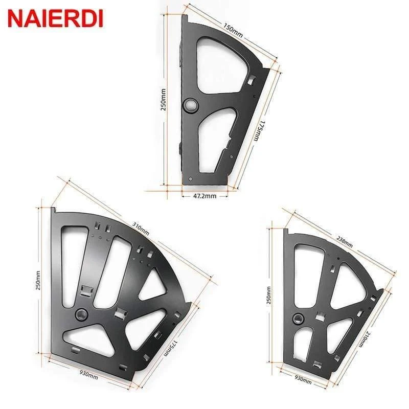 2PCS Möbel Scharniere Schuhe Schubladenschrank Scharniergestell Metallzubehör Edelstahl Faltbare selbstpassende Hardware