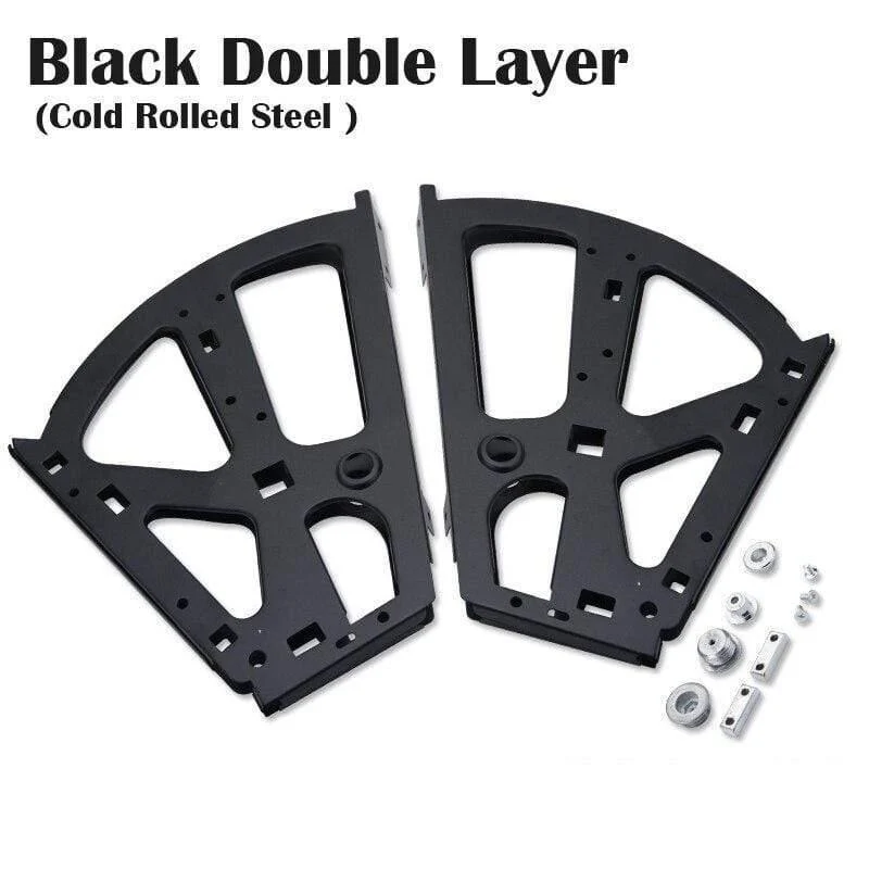 2PCS Möbel Scharniere Schuhe Schubladenschrank Scharniergestell Metallzubehör Edelstahl Faltbare selbstpassende Hardware