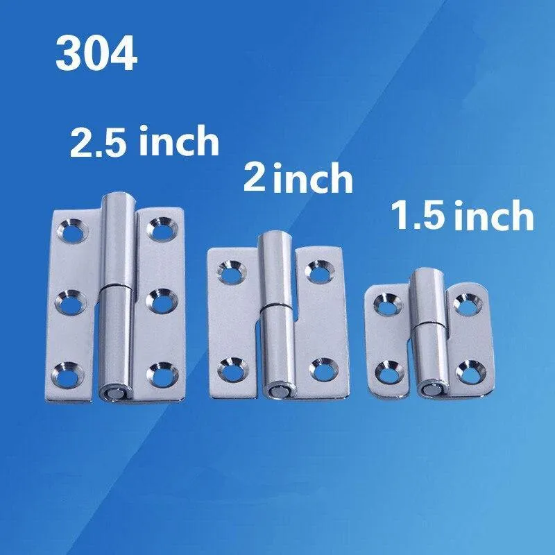1.5/2/2.5 Zoll Edelstahl-Fahnenform, abnehmbares Scharnier für Aluminiumtüren, Badezimmertür, Badezimmer, abnehmbares Scharnier