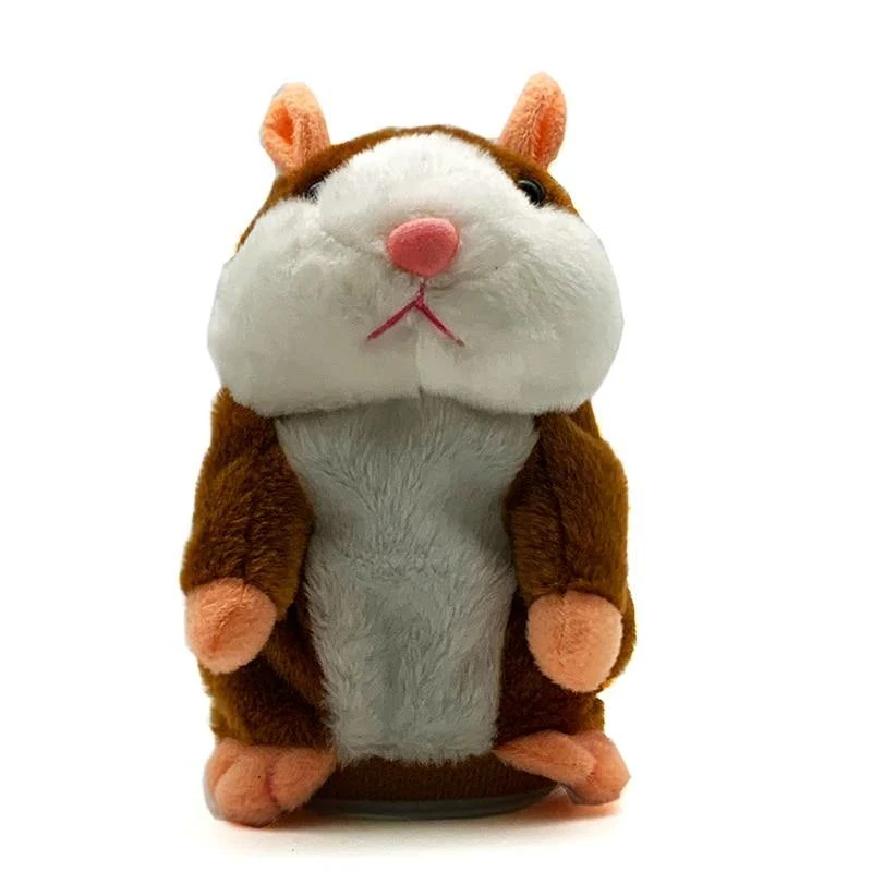 15cm sprechende Hamstermaus Haustier Plüschtier Hot Cute Sprechen sprechende Schallplatte Hamster Lernspielzeug für Kinder Geschenke
