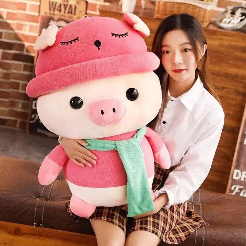 1pc 25/35 / 50cm Schönes buntes Schwein mit Kleidung Gefüllte Niedliche Tierschwein Plüschtiere für Kinder Kinder Beschwichtigen Puppe Geburtstagsgeschenk