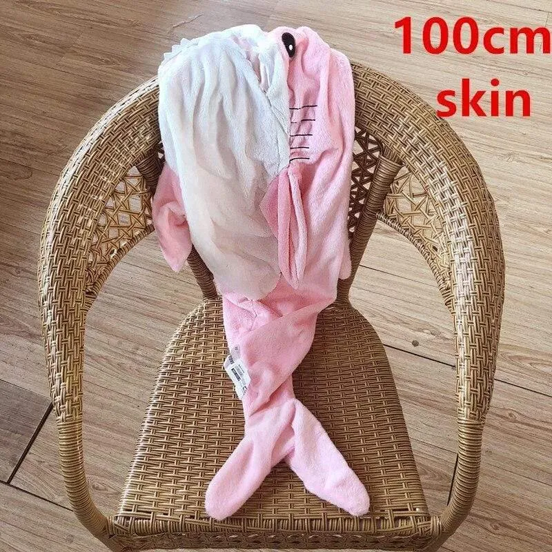140cm Riesiges großes lustiges weiches Bisshai-Plüschtier, gefülltes süßes Tier-Lesekissen, Beschwichtigungskissen, Puppe, Geschenk für Kinder, Baby