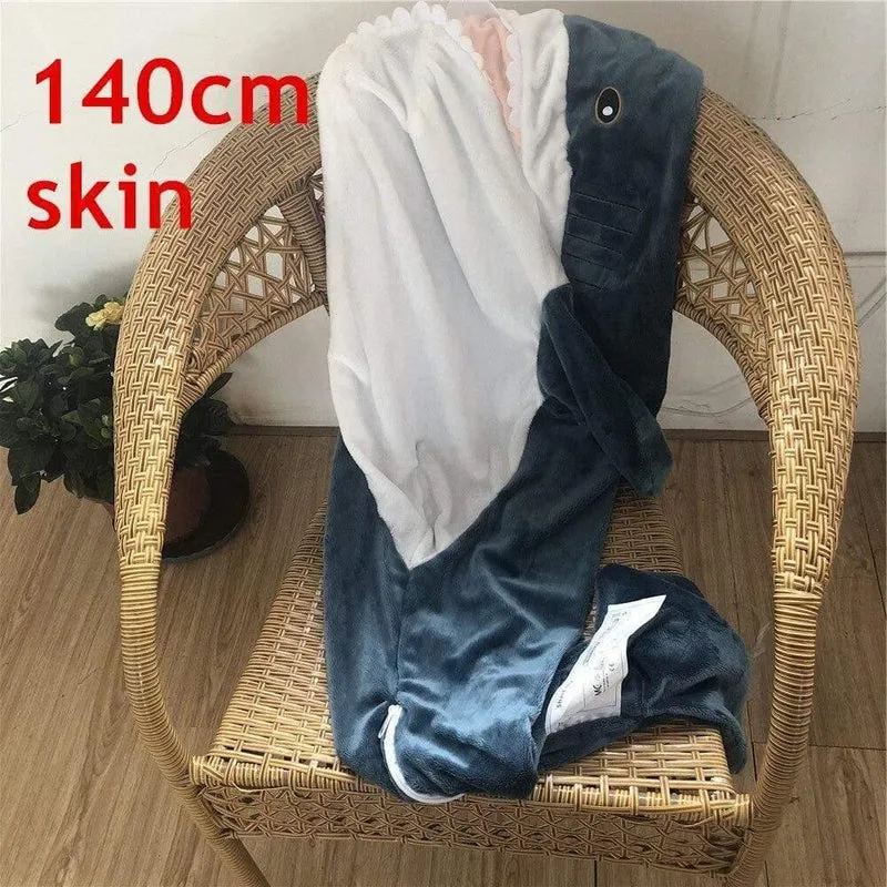 140cm Riesiges großes lustiges weiches Bisshai-Plüschtier, gefülltes süßes Tier-Lesekissen, Beschwichtigungskissen, Puppe, Geschenk für Kinder, Baby