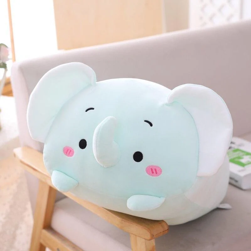 Kawaii 9 Stile Tier Katze Hirsch Hamster Elefant Plüschtier Weiche Cartoon Panda Schwein Bär Dinosaurier Gefüllte Puppe Cartoon Kissen Geschenk